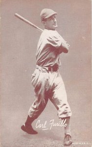 Carl Furillo Baseball Exhibition Card View Postcard Backing 