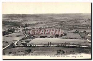 Postcard Old Saint Pere Be Vezelay General View from Vezelay