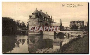 Old Postcard Bruges Porte d'Ostende