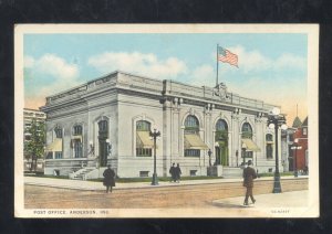 ANDERSON INDIANA UNITED STATES POST OFFICE BUILDING VINTAGE POSTCARD