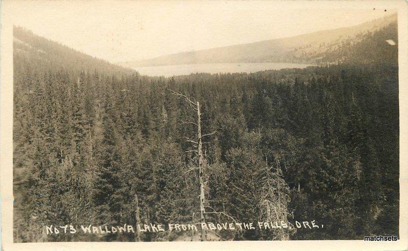 1920s Wallowa Lake Oregon Falls Rppc Real Photo Postcard 6388