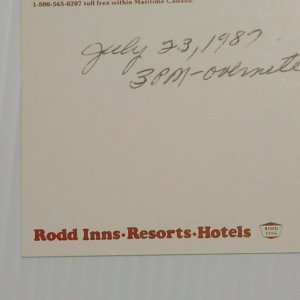 Postcard Rodds Colony Harbour Inn Colony Restaurant Yarmouth Nova Scotia Canada