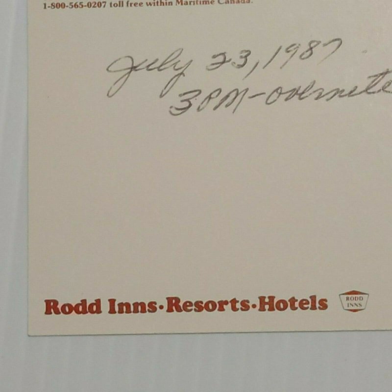 Postcard Rodds Colony Harbour Inn Colony Restaurant Yarmouth Nova Scotia Canada