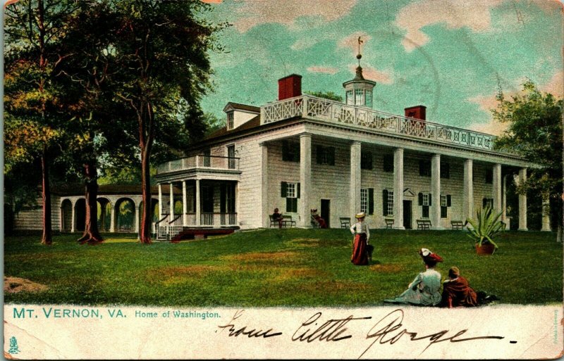 Mount Vernon VA Raphael Tuck Landmarks of Virginia 2080 UDB Postcard C11