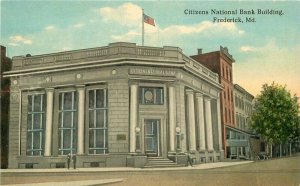 Citizens National Bank Frederick Maryland C-1910 Postcard Dertzbaugh  21-610