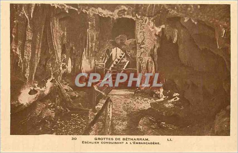 'Old Postcard Caves Betharram Staircase Leading to L''Embarcadere'