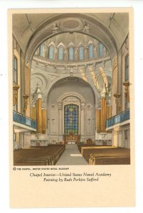 MD - Annapolis. US Naval Academy, Chapel Interior Artist: Ruth Perkins Safford