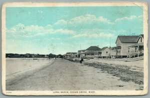 OCEAN GROVE MA LONG BEACH ANTIQUE POSTCARD