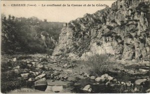 CPA CROZANT Le Confluent de la Creuse et de la Sedelle (1144295)