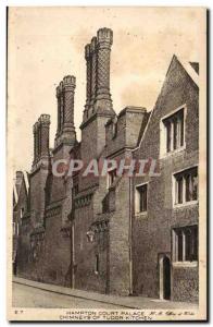 Britain Old Postcard Hampton Court Palace Tudor Chimneys of kitchen