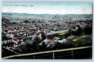 Bristol Tennessee TN Postcard Bird's Eye View Of Residence Section c1910 Vintage