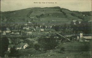 Hartford VT Birdseye View c1910 Postcard