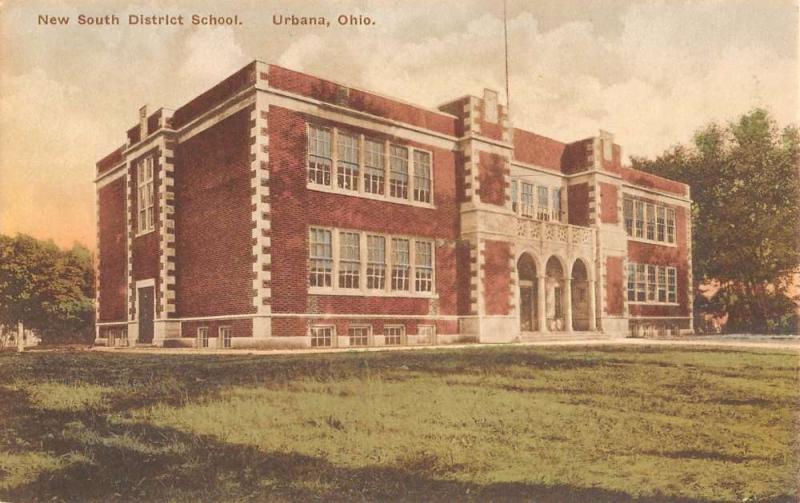Urbana Ohio New South District School Antique Postcard K43937