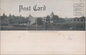 Postcard Swenk's Dam and Iron Bridge Blooming Glen PA