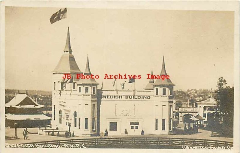 Alaska Yukon Pacific Expo, RPPC, Swedish Building, Oakes Photo No 1186