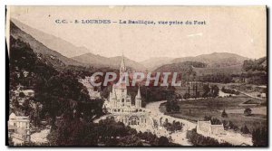 Old Postcard Lourdes Basilica Vue Prize Fort