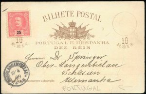 portugal, PORTO, Panorama with Ships, Costumes (1899) Stamp