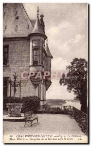 Old Postcard Chaumont sur Loire View from the terrace of the Chateau