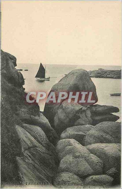 Old Postcard TREGASTEL (North Cotes)