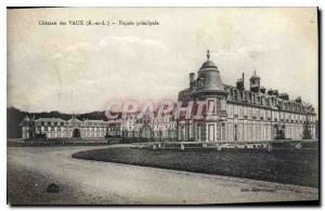 Postcard Old Chateau of Vaux E and L Main Facade