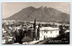 RPPC MONTERREY, Mexico ~ PANORAMA of CITY c1940s Postcard