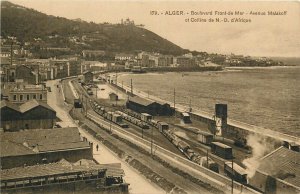 C-1910 Alger Boulevard Front de Mer Avenue railroad Postcard 24-9792