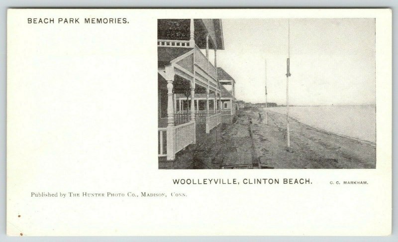 Woolleyville Connecticut~Clinton Beach Cottages~Porches~Park Memories~c1905 