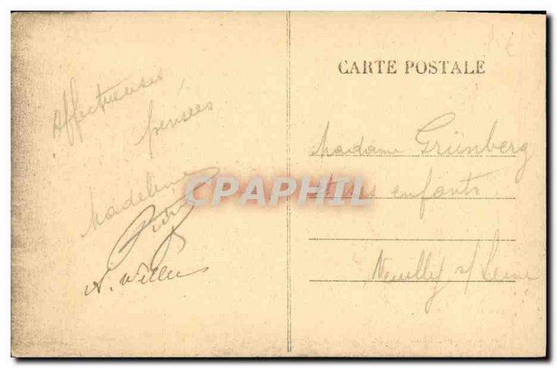 Old Postcard Luc Sur Mer Cliffs Female Children