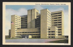 Veterans Administration Hospital Street View Omaha Nebraska Unused c1950