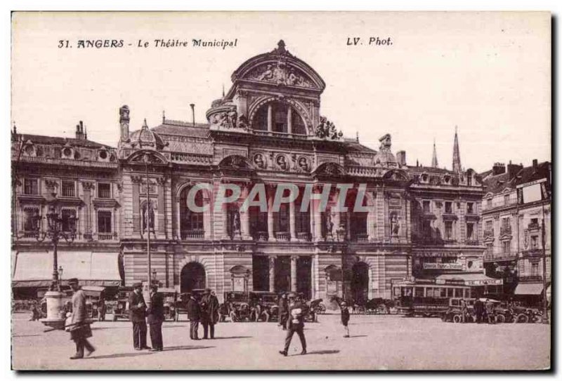 Old Postcard Angers The Municipal Theater