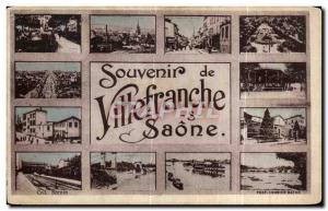 Old Postcard Souvenir of Villefranche