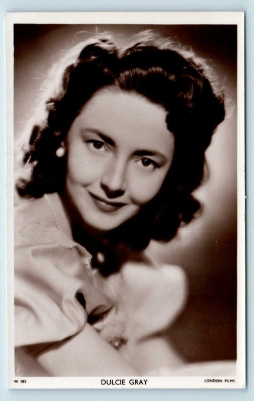 RPPC  DULCIE GRAY~Famous  British Singer & Actress c1940s Postcard