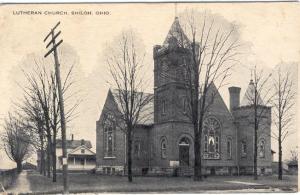 OH   SHILOH   LUTHERAN CHURCH  1917 postcard