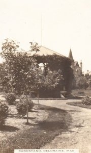 The Brass Band Bandstand Deloraine Canada Canadian Old Rare Real Photo Postcard