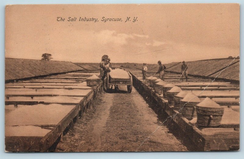 Postcard NY Syracuse The Salt Industry c1908 View V14