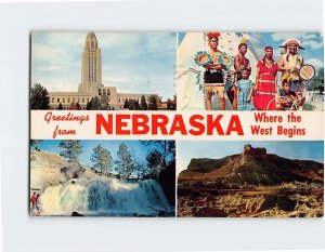 M-139614 Greetings from Nebraska Where the West Begins Nebraska