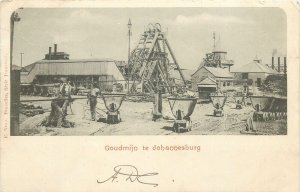 South Africa Johannesburg gold mine industrial scenery 1899 postcard 