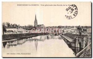 Old Postcard Fontenay Le Comte General view of the Vendee Bors