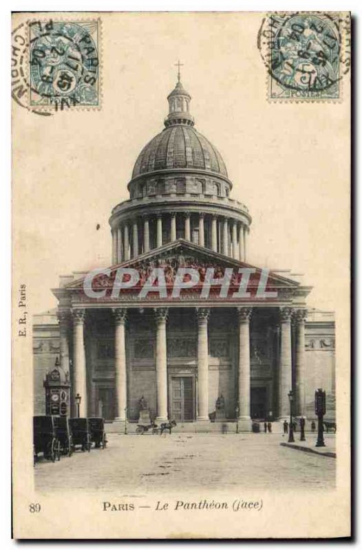 Postcard Old Paris Pantheon