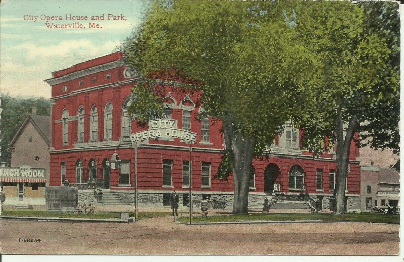 Waterville, Me., City Opera House and Park