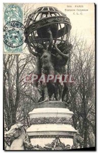 Old Postcard Paris Fountain Carpeaux