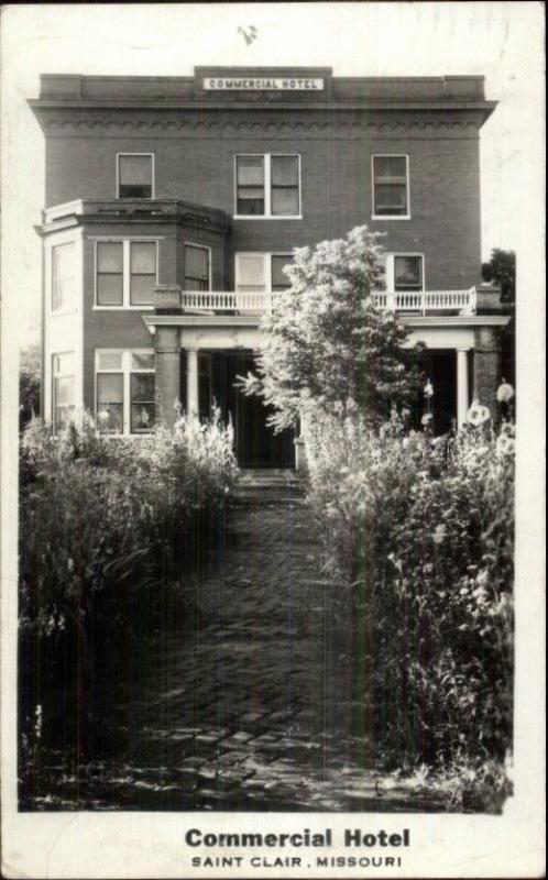 St. Saint Clair MO Commercial Club Real Photo Postcard