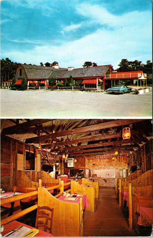 Yarmouth Blacksmith Shop Resturant Hyannis Massachusetts MA Dual View Postcard 