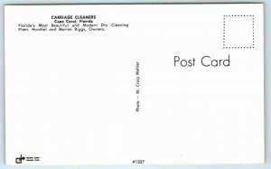 CAPE CORAL, FL Florida ~ CARRIAGE CLEANERS ~ c1970s  Roadside Postcard