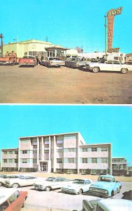 Seminole TX & Gaines County Courthouse  Jo's Restaurant, Duo View Postcard