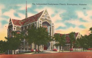 Vintage Postcard The Independent Presbyterian Church Birmingham Alabama A.L.