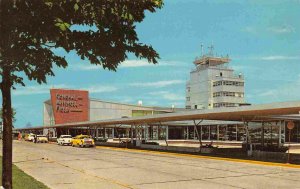 General Mitchell Field Airport Milwaukee Wisconsin 1960s postcard