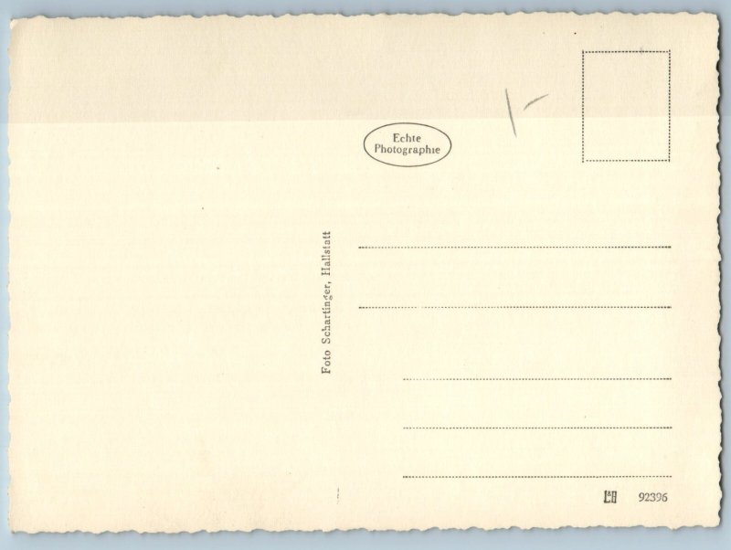 Upper Austria Austria Postcard Market Place Hallstatt c1920's RPPC Photo