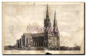 Postcard Old Chartres The Cathedral