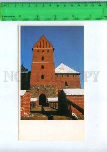 228744 Lithuania TRAKAI main tower of castle old postcard